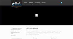 Desktop Screenshot of clearwaterresources.com