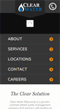 Mobile Screenshot of clearwaterresources.com