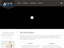 Tablet Screenshot of clearwaterresources.com